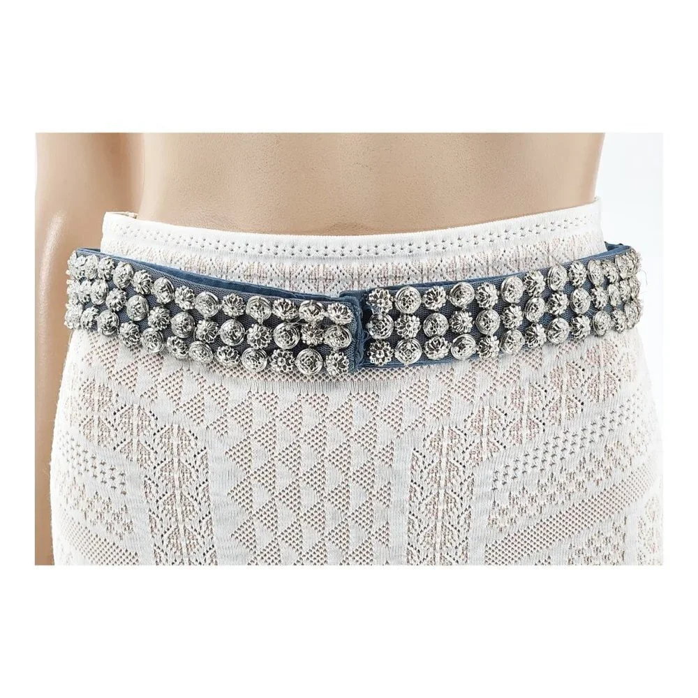 SEE BY CHLOE Metal Beads & Mesh Waist Belt
